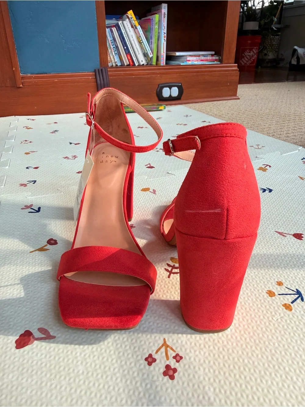 a new day Coral Ankle-Strap Block Heel Sandals